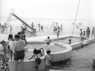 1965 maccarese inaugurazione centro balneare della p.s.
